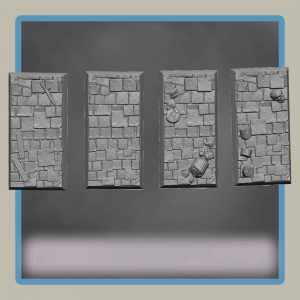 Cobblestone Rectangle Cavalry Bases 4 Pack