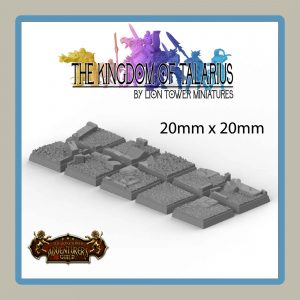 20mm Square Bases 10 Pack