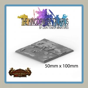 50x100mm Rectangular Bases 2 Pack