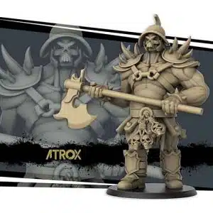 atrox gladiator miniature in 28mm scale for tabletop RPGs.