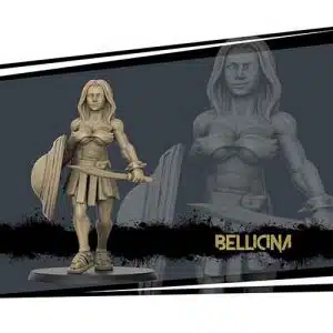 bellicina gladiator miniature in 28mm scale for tabletop RPGs.