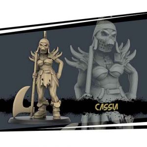 cassia gladiator miniature in 28mm scale for tabletop RPGs.