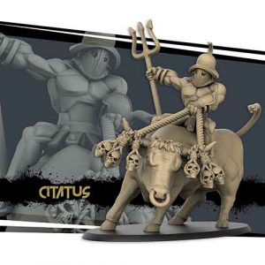 citatus gladiator miniature in 28mm scale for tabletop RPGs.