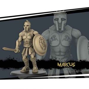 Marcus gladiator miniature for TTRPGs.