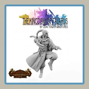 Render of Grand Master Kang miniature of the Kingdom of Talarius