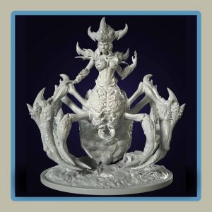 rende of 32mm miniature spider queen