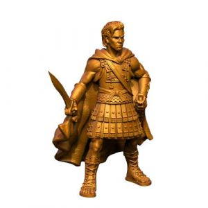 render of 32mm scale model Alexander the Great miniature