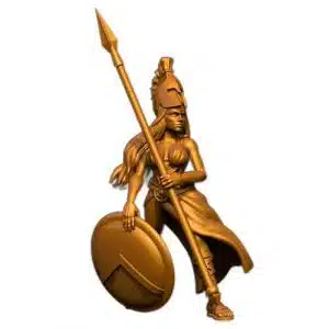 atenea helmet up miniature render