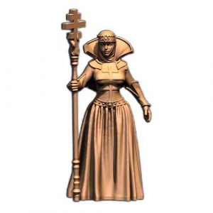 render of 32mm scale model female warrior Christina