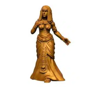 render of 32mm scale model female warrior Queen Cleopatra