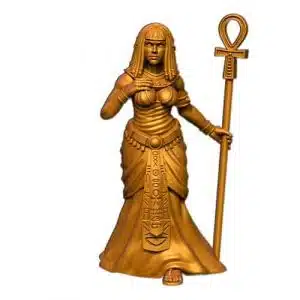 render of 32mm scale model female warrior Queen Cleopatra