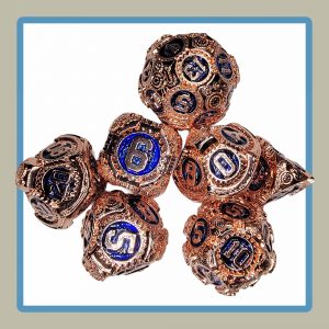 steampunk dice set