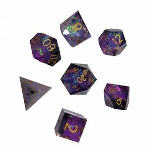 Sharp Edge Dice Deep Space Purple