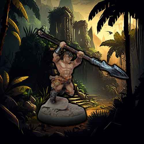 Bronan the barbarian painted miniature