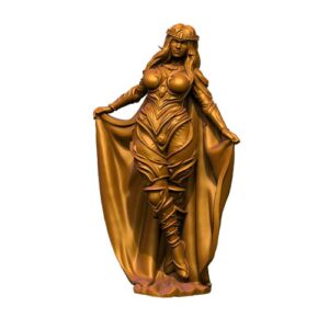 miniature of Iriel, a female fantasy princess wearing a regal tiara, elegant armor, and a cape.